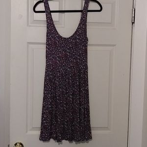American Eagle Maroon Floral Dress